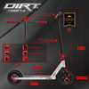 Off-road Story Dirt Freestyle Scooter negru și argintiu 89,9 cm