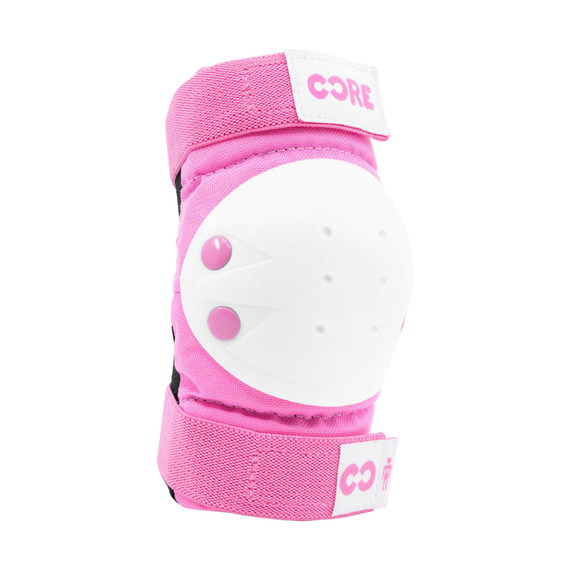 Set de protecții pentru copii CORE Kids Protection Junior Skate Triple Pad Set Roz