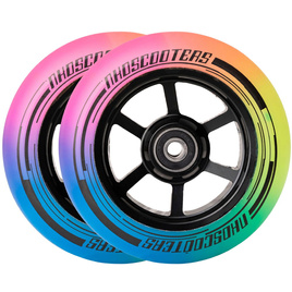 NKD Mono Street Stunt Scooter Wheels Rainbow 115mm