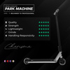 NKD RIZZ Stunt Scooter negru și curcubeu 81 cm