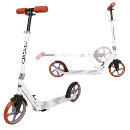 Scuter de transport cu roți mari Story Urban GO! Alb strălucitor