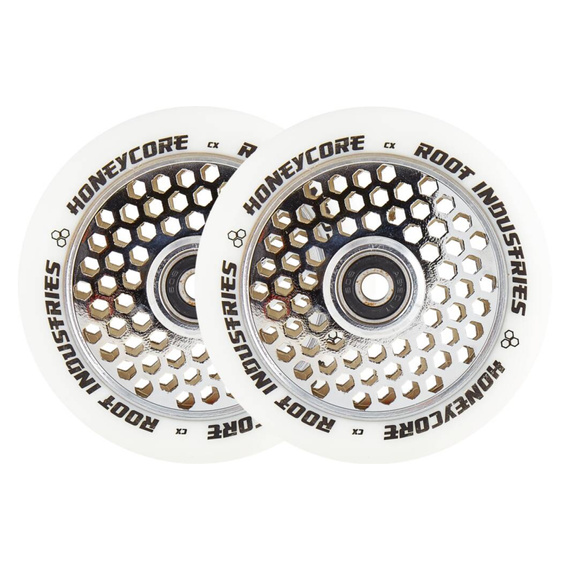 Root Industries Honeycore White Pro Scooter Wheels 2-Pack Mirror 110 mm (2 buc.)