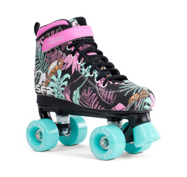 Patine Quad pentru copii SFR Vision Canvas Negru Floral