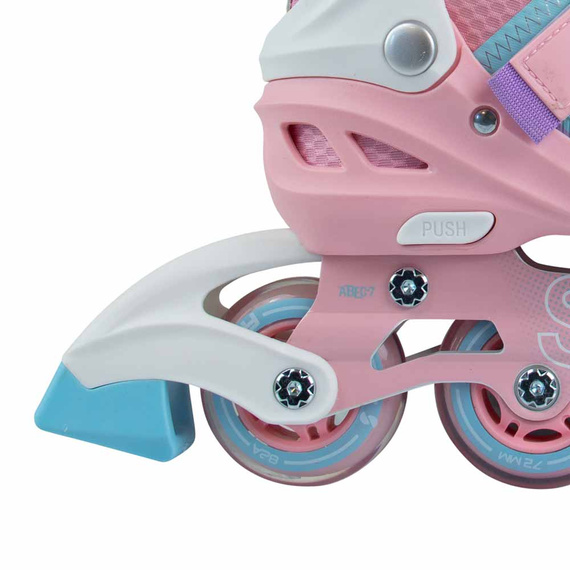 Patine în linie Story Spike ajustabile Blue-Pink