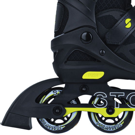 Story Midnight Adjustable Inline Skates negru și galben