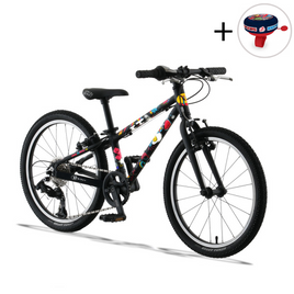 Superlekki rower dla dzieci KUbikes 20S Czarny Komiks
