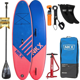 SUP gonflabil turing bord NKX Windsurf Bright Red-Albastru 10'4