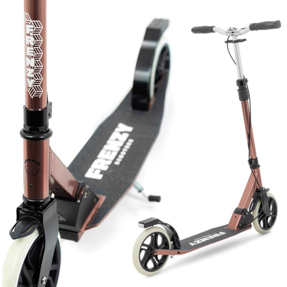 Frenzy 205 mm frână dublă V4 City Scooter recreațional Brown