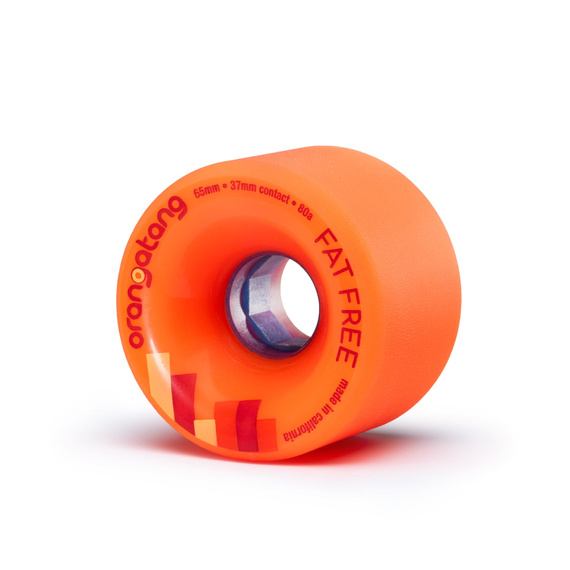 Orangatang Fat Free Wheels Orange 65mm 80A roți longboard