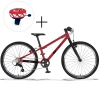 Bicicletă ușoară pentru copii KUbikes 24S Red