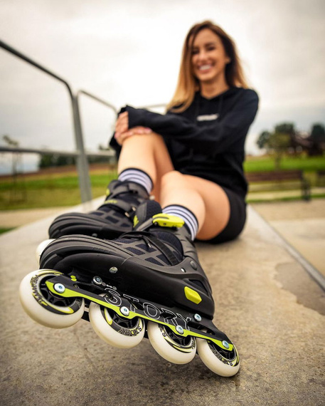 Story Midnight Adjustable Inline Skates negru și galben