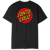 SANTA CRUZ Tricou clasic cu puncte pe piept negru