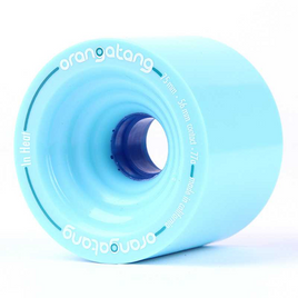 Orangatang în căldură Longboard roți albastru 75mm 77A