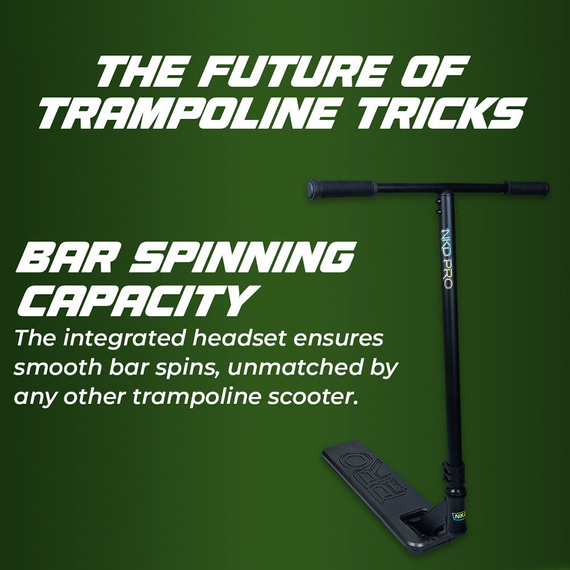 NKD Pro Trampoline performanță Scooter negru wys. 85 cm