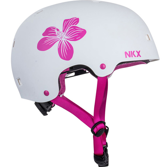 NKX Brain Saver Flower Pink Cască de skateboard