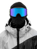 REKD Classic SnapFit Snow Goggles Kit Black/Chromatic Sapphire M/L snowboard și ochelari de schi