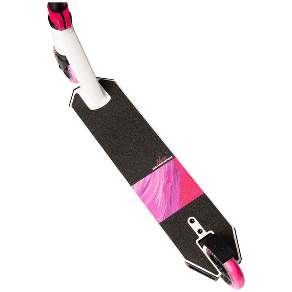 NKD Next Generation Scutere ușoare din aluminiu pentru tineri rideri Alb-roz wys. 79,4 cm