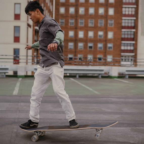 NKX Superior Dancing Longboard negru și auriu 48.5"