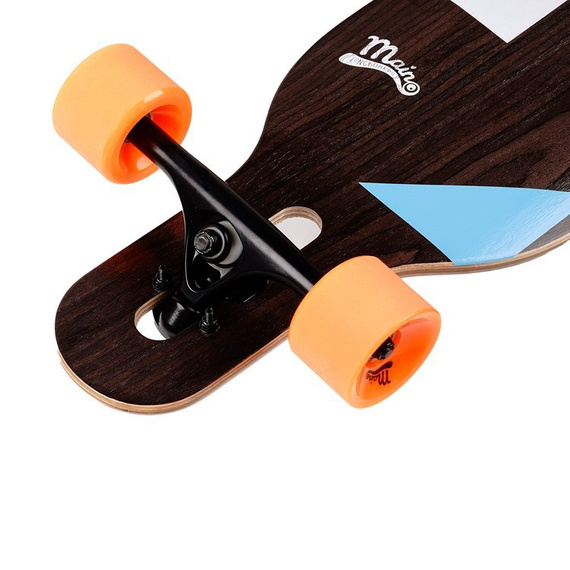 Longboard Drop-thru simetric principal Geometrix albastru 105 cm