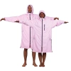Poncho Poncho Jacket Story Change Robe Roz deschis