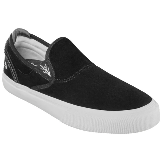 EMERICA Wine G6 Slip-On X Kevin Baekkel Pantofi alb-negru