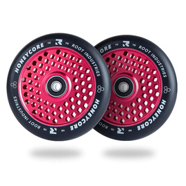 Root Industries Honeycore Black Pro Scooter Wheels 2-Pack Red 110 mm (2 buc).)
