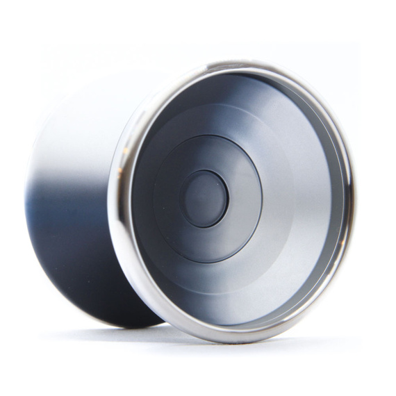 Yoyo metalic pentru YoYoFactory BiMetal avansat negru și argintiu