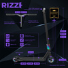 NKD RIZZ Stunt Scooter negru și curcubeu 85 cm