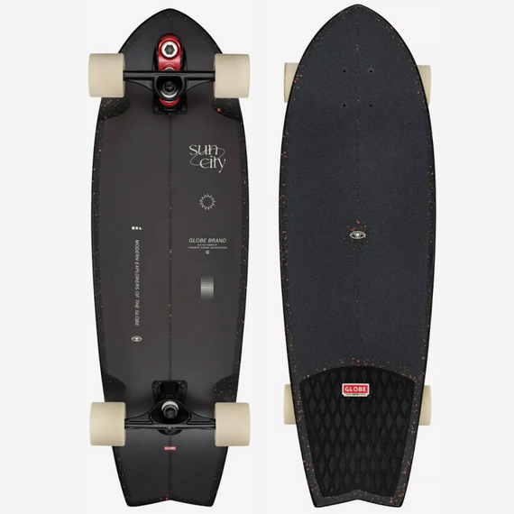 GLOBE Sun City 2 Astro Red 76.2 cm Surfskate Skateboard