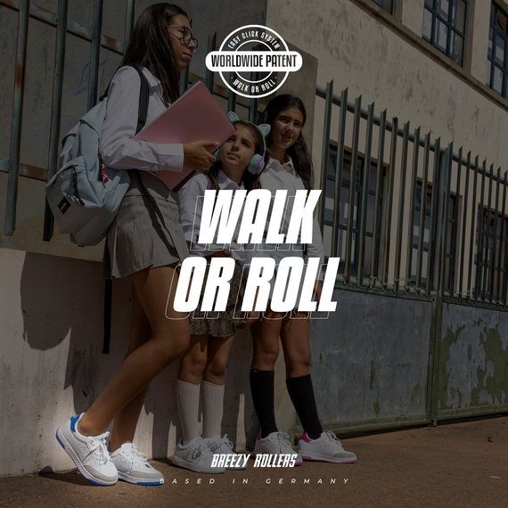 Breezy Rollers Hero 2 albastru marin și negru