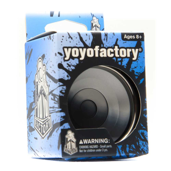 Yoyo metalic pentru YoYoFactory BiMetal avansat negru și argintiu