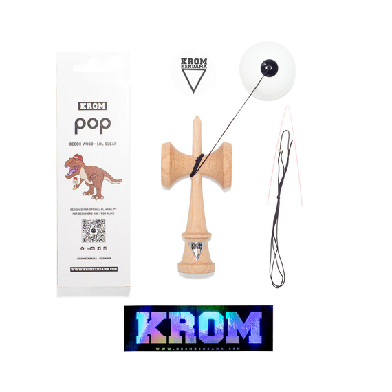 Kendama Krom POP LOL Alb