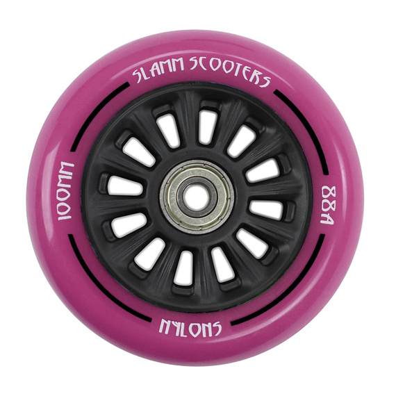 Slamm Nylon Core Roată roz 100 mm (1 buc) roată scuter.)