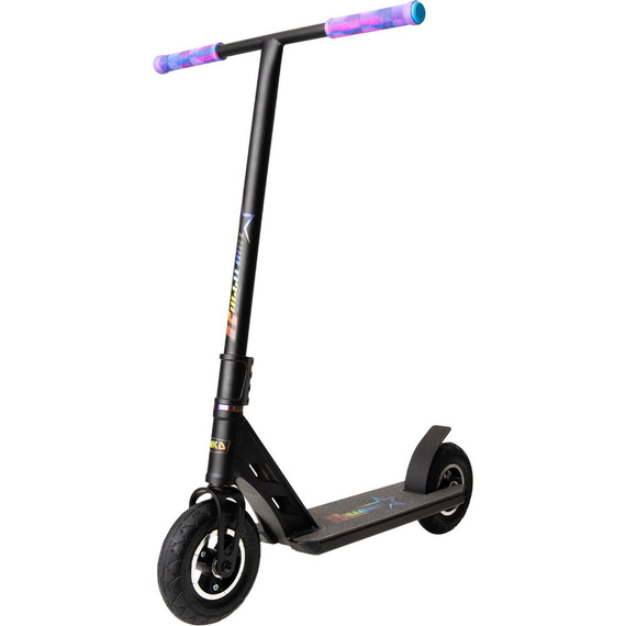 NKD Bullit Off-road Dirt Scooter negru și curcubeu 92 cm
