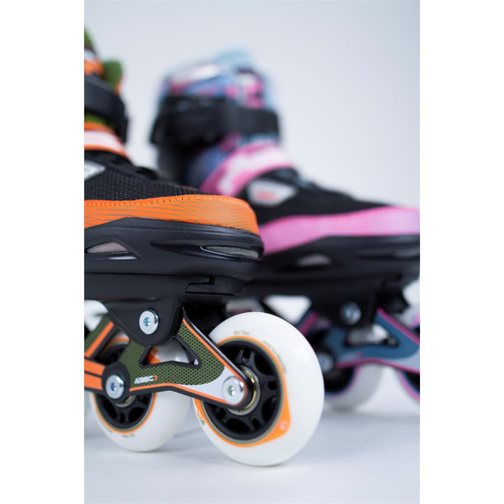 Patine pentru copii SFR Pixel reglabile Blue-Pink