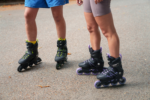 Patine cu rotile K2 Alexis 80 Pro Negru și violet