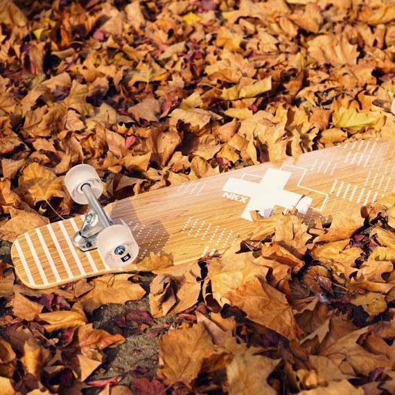 Longboard pentru dans NKX Vegas alb 116 cm