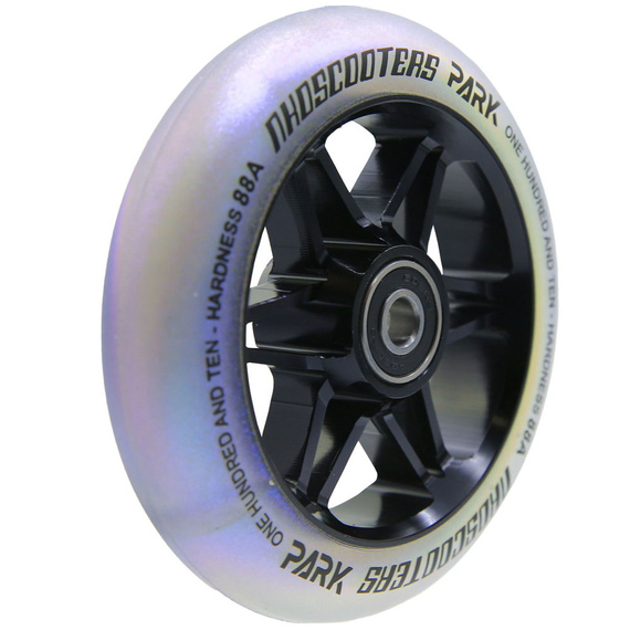 NKD Park Stunt Scooter Roți negre și argintii 110 mm