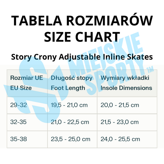 Patine în linie Story Crony ajustabile Alb