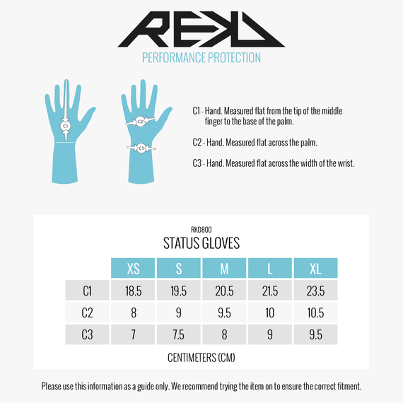 Rękawice Na Rower REKD Status Gloves M Niebieskie