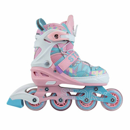Patine în linie Story Spike ajustabile Blue-Pink