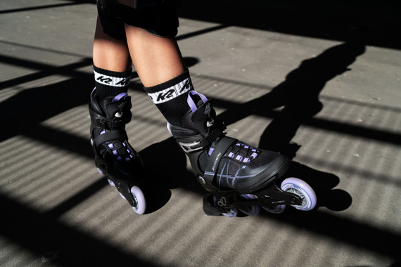 Patine cu rotile K2 Alexis 80 Pro Negru și violet