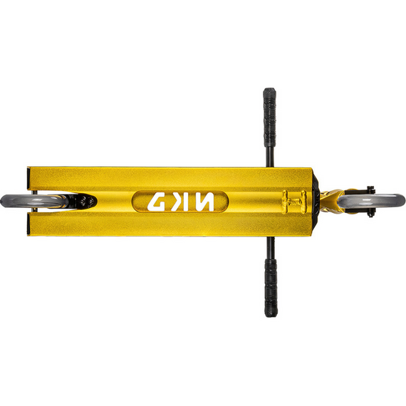 Performanță Scooter mare aluminiu ușor ghidon larg și platformă NKD Extreme Goldanodized wys. 91 cm