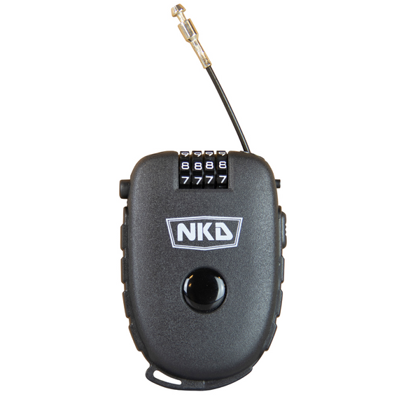 Cheie de blocare de securitate pentru scuter skateboard longboard NKD SportsLock Pro negru 75 cm
