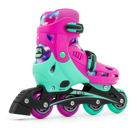 SFR Cyclone II Adjustable Inline Skates Tie-Dye patine cu rotile pentru copii