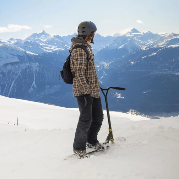 NKD Pro Snow Stunt Scooter Negru wys. 87,5 cm