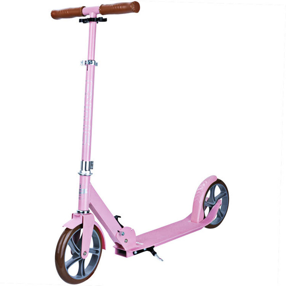 Scuter de transport cu roți mari Story Urban GO! Retro roz deschis