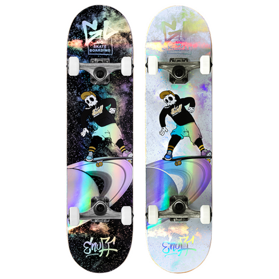 Skateboard Enuff Skully Hologramă Mini Complet Negru 7.25"