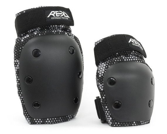 REKD YOUTH HEAVY DUTY DOUBLE PAD PROTECTORS SET Gri