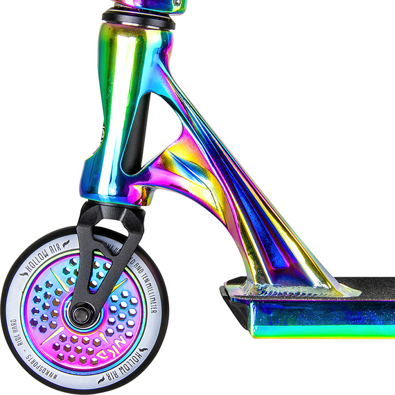 Performanță Scooter mare aluminiu ușor Platformă largă NKD Turbine Rainbow High 87 cm